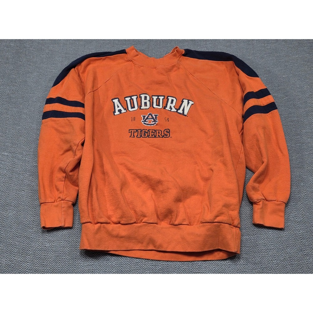Varsity Classics Auburn Tigers‎ Sweatshirt Orange Navy Striped Mens XL NCAA 1856